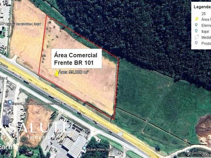 Terreno Industrial à venda em Itajaí - Ressacada