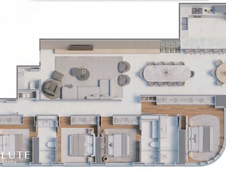 Apartamento à venda 4 suítes Centro