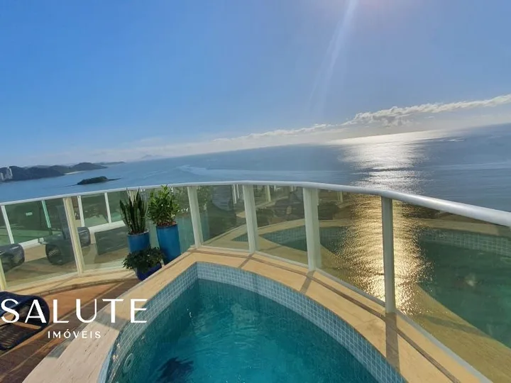 Cobertura duplex frente mar com 3 suítes
