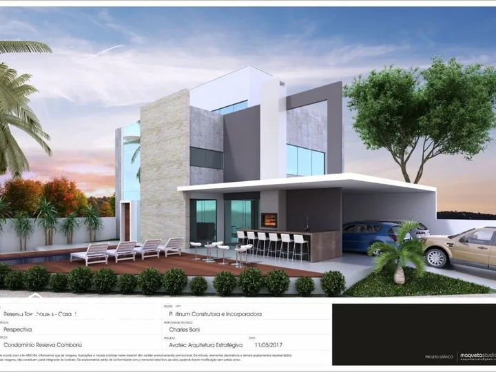 Casa em Condomínio com 4 Suítes